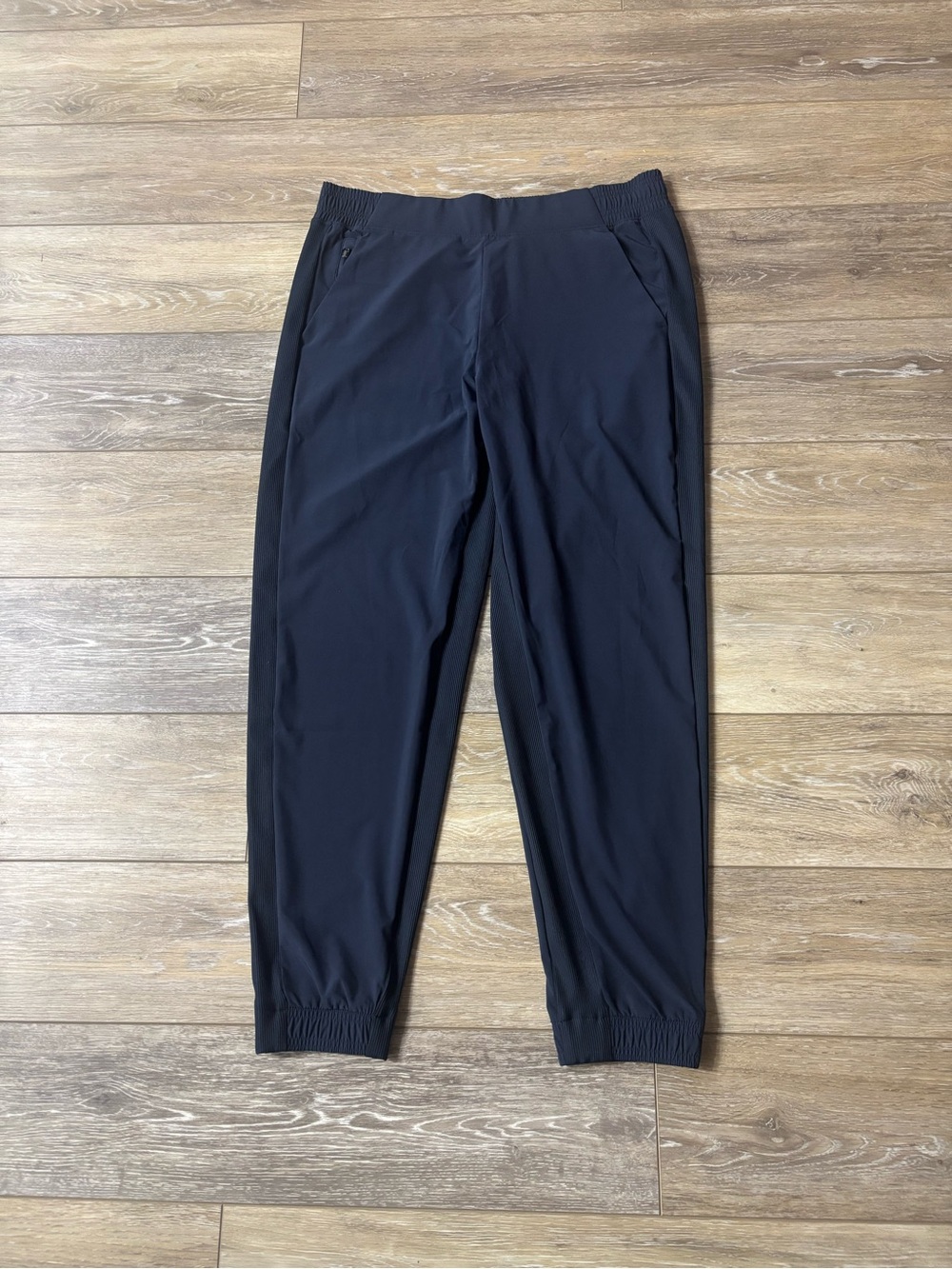Athleta Brooklyn Jogger Pants Sz 12 Navy Workout Gym Lounge Athleisure Active